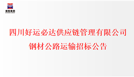 2023431750139716_273-158 四川好运必达供给链治理有限公司钢材公路运输招标布告
