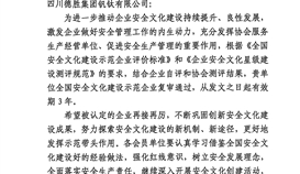 四川太阳成集团tyc151cc顺利通过国度级安全文化示范企业复审